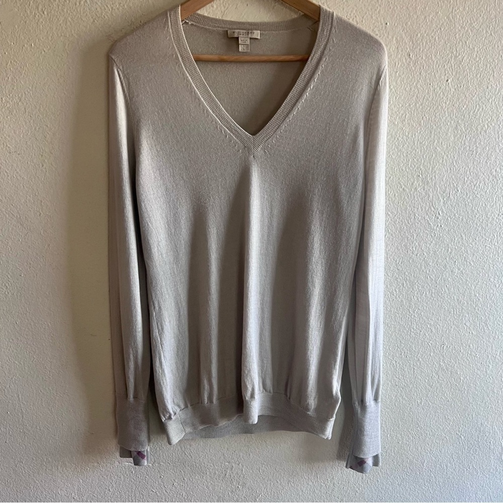 Burberry 100%‎ merino wool sweater L